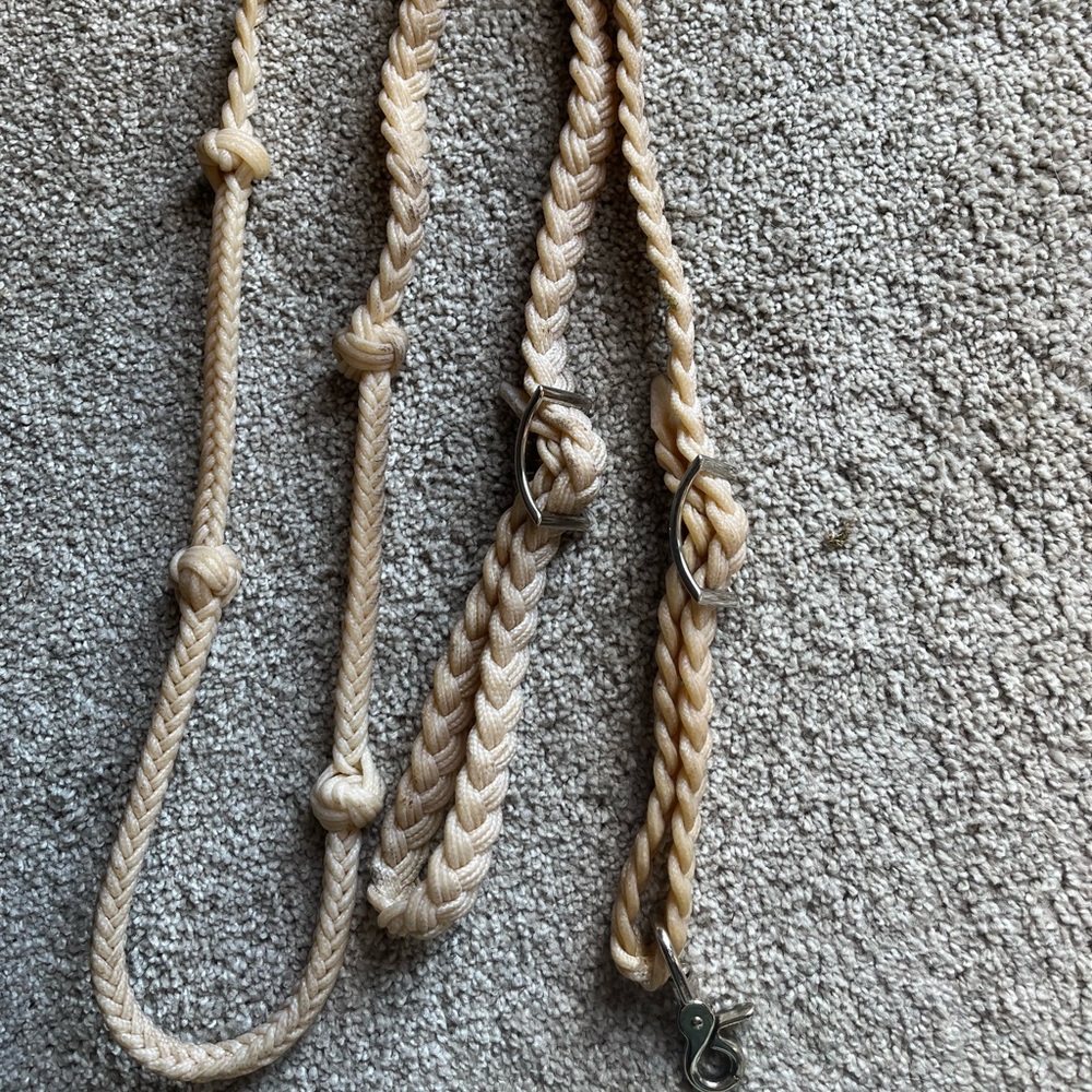 Rawhide reins